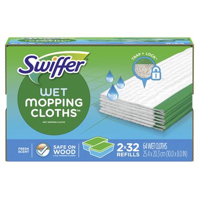 Swiffer Sweeper Wet Mopping Pad, Multi Surface Refills, Open Window Fresh Scent