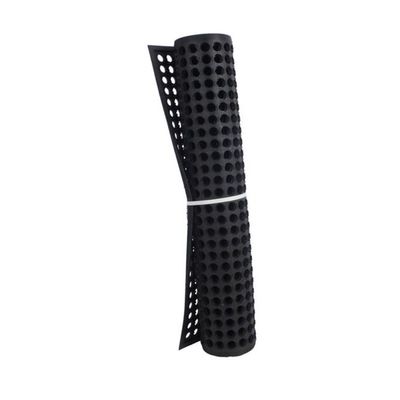 Axia Distribution Corp Black Rubber Anti Fatigue Mat, 3" X 5" X 3/8 "