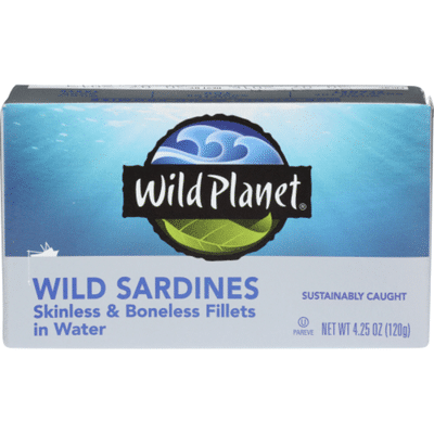 Wild Planet Wild Sardines Skinless & Boneless Fillets in Water
