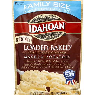 Idahoan Loaded Baked Mashed Potatoes Family Size