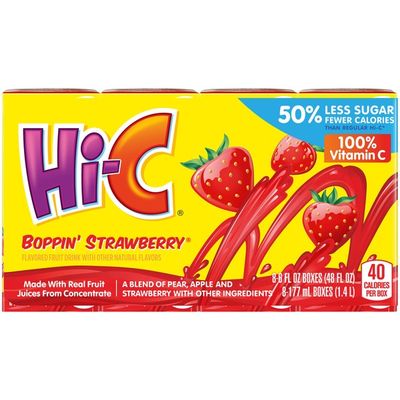 Hi-C Bopping Strawberry Fruit Drink