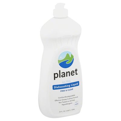 Planet Dishwashing Liquid, Free & Clear, Ultra