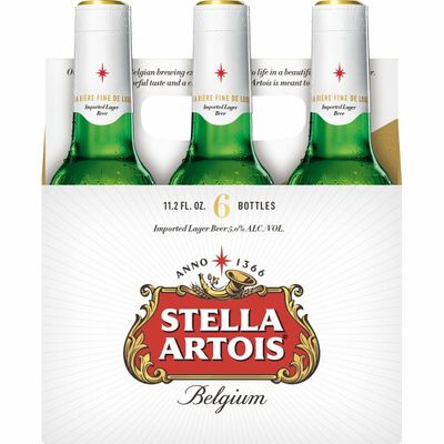 Stella Artois Lager Beer Bottles