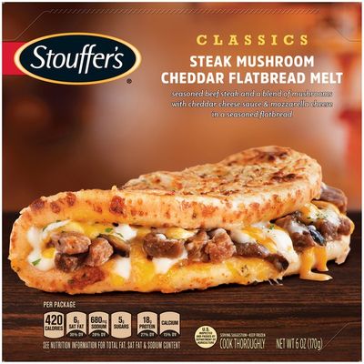 Stouffer's CLASSICS Steak Mushroom Cheddar Flatbread Melt