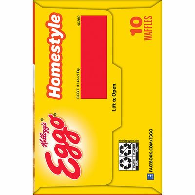 Eggo Frozen Waffles, Frozen Breakfast, Toaster Waffles, Homestyle
