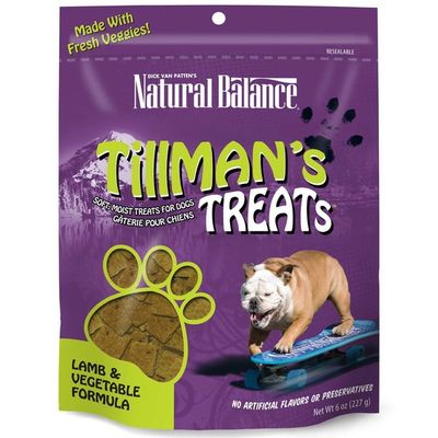 Natural Balance Tillman's Treats Soft Moist Treats for Dogs Lamb & Vegetable Formula