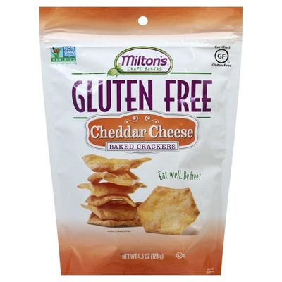 Miltons Baked Crackers, Gluten Free, Cheddar Cheese