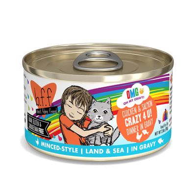 Weruva B.F.F. OMG, Crazy 4 U! with Chicken & Salmon in Gravy