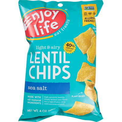 Enjoy Life Light Airy Sea Salt Lentil Chips 4 Oz Instacart