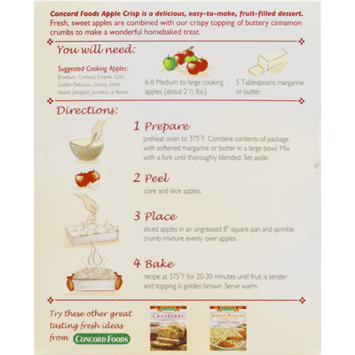 Concord Foods Apple Crisp