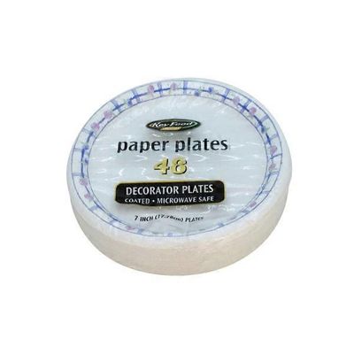 Key Food Decorated Plates 7"