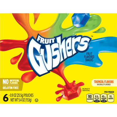 Betty Crocker Fruit Snacks, Gushers, Variety Snack Pack