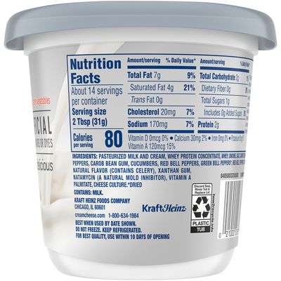 Philadelphia Garden Vegetable Cream Cheese Spread