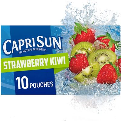 Capri Sun Strawberry Kiwi Naturally Flavored Juice Drink Blend