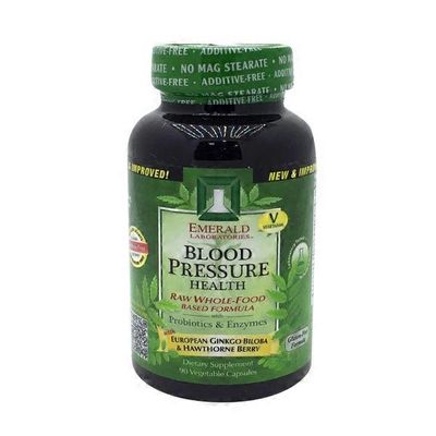 Emerald Cove Blood Pressure Health Raw Whole-Food Based Formula with Prebiotics, Enzymes & Probiotics, v-caps