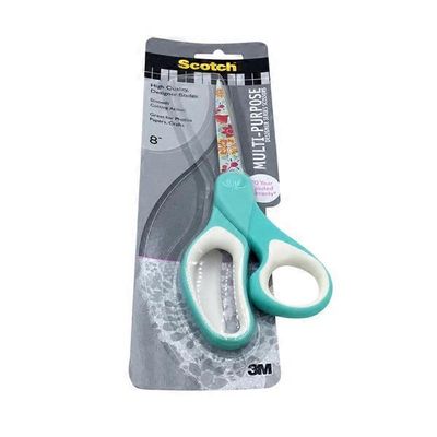 Scotch 8" Multi Purpose Floral Teal & Poppy Designer Series Scissors