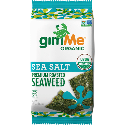 gimMe Seaweed, Premium Roasted, Sea Salt