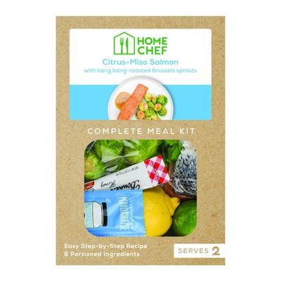Home Chef Meal Kit Citrus-Miso Salmon With Bang Bang-Roasted Brussels Sprouts