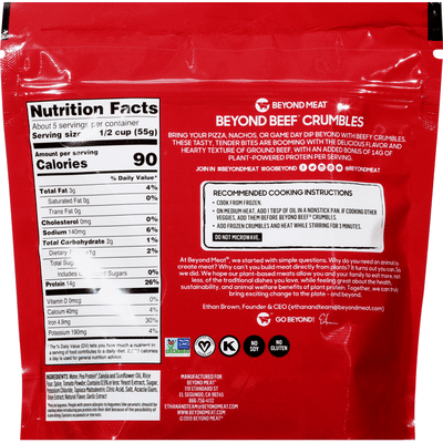Beyond Meat Crumbles Beefy Plant-Based Crumbles