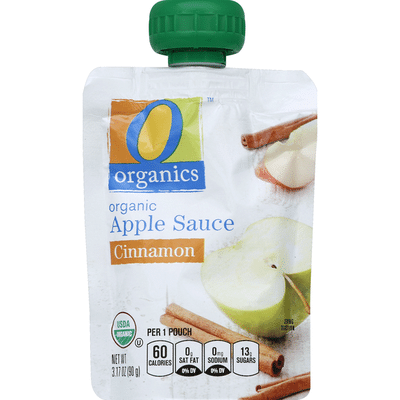 O Organics Apple Sauce, Organic, Cinnamon