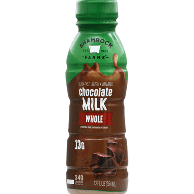 Shamrock Farms Milk, Whole, Chocolate (12 oz) - Instacart