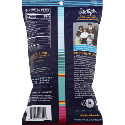 Siete Tortilla Chips, Grain Free, Sea Salt