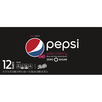 Pepsi Zero Sgr Wld Chrry 12FlOz12Pk