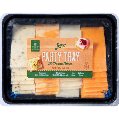 Lowes Foods Cheese Slices Party Tray 28 Each Instacart