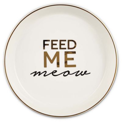 Harmony 10-Ounce Feed Me Cat Saucer