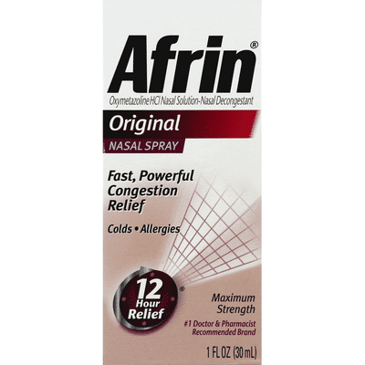 Afrin Nasal Spray, Maximum Strength, Original