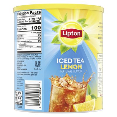 Lipton Black Iced Tea Mix Lemon