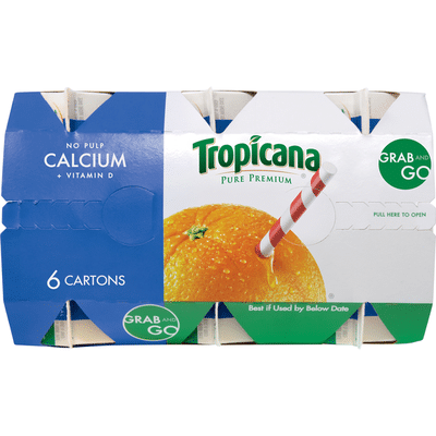 Tropicana No Pulp with Calcium & Vitamin D 100% Orange Juice
