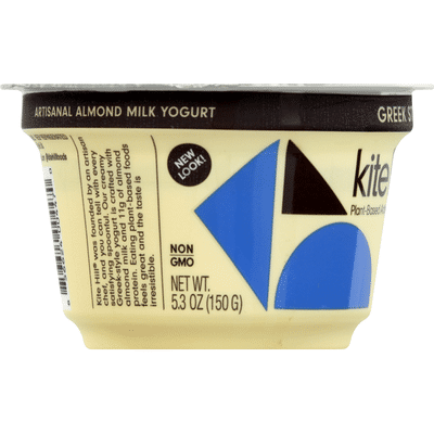 Kite Hill Yogurt, Greek Style, Dairy Free, Almond Milk, Plain Unsweetened