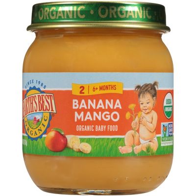 Earth's Best Stage 2 Banana Mango Organic Baby Food