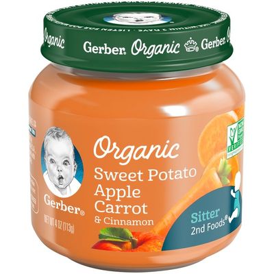 Gerber Organic Sweet Potato Apple Carrot & Cinnamon Baby Food