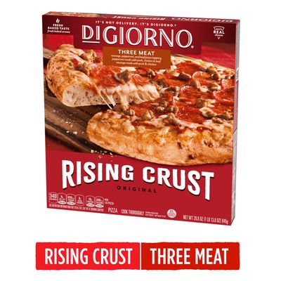 DiGiorno Three Meat Frozen Pizza on a Rising Crust
