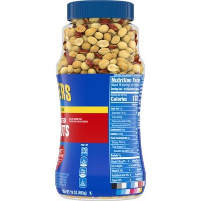 Planters Lightly Salted Dry Roasted Peanuts