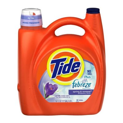 Tide Plus Febreze Freshness Spring & Renewal Scent Liquid Laundry Detergent 150 Fl Oz