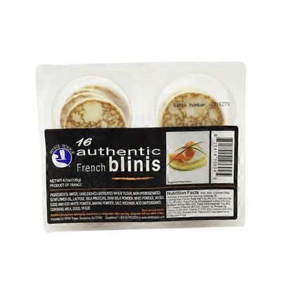 White Toque Authentic French Blinis