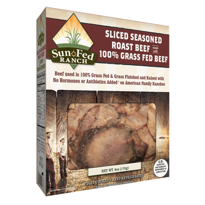 Sun Fed Ranch Grass Fed & Grass Finished Sliced Seasoned Roast Beef