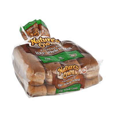 Nature's Own Whole Wheat Hot Dog Buns