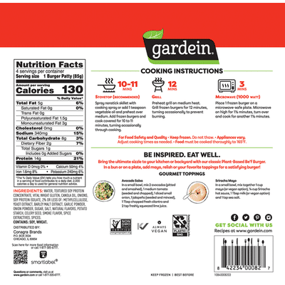 Gardein The Ultimate Beefless Burger
