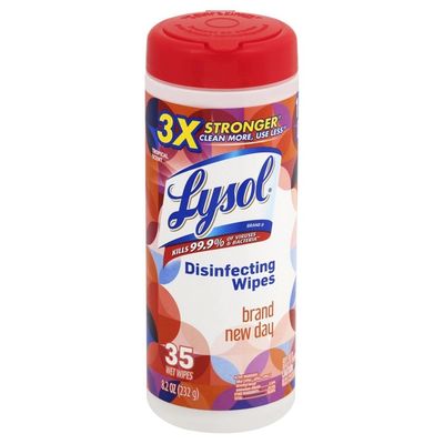 Lysol Disinfecting Wipes Brand New Day