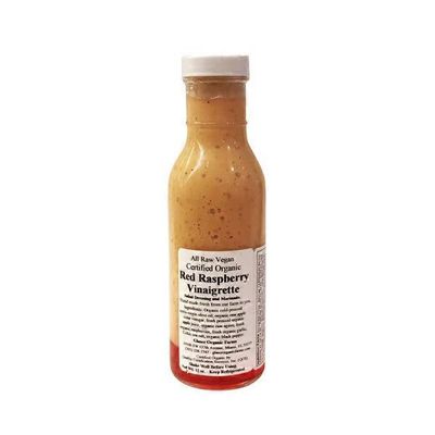 Glaser Organic Farms All Raw Vegan Certified Organic Red Raspberry Vinaigrette Salad Dressing and Marinade