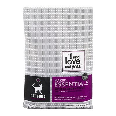 "I and love and you" Naked Essentials Cat Kibble - Salmon + Trout
