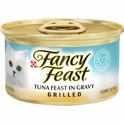 Purely Fancy Feast Gravy Wet Cat Food, Grilled Tuna Feast