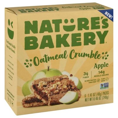 Nature S Bakery Oatmeal Crumble Apple 8 4 Oz Instacart