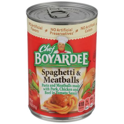 Chef Boyardee Spaghetti And Meatballs In Tomato Sauce