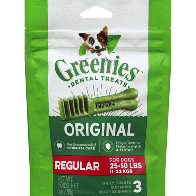 GREENIES Original Regular Daily Dental Treats for Dogs