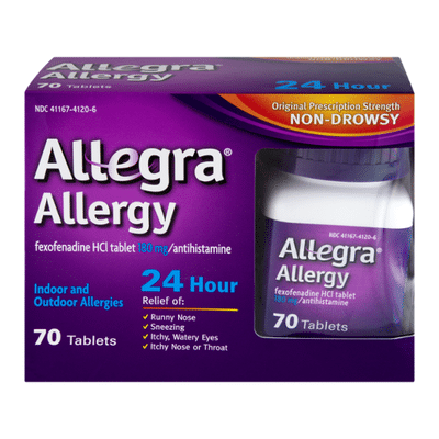 Allegra Allergy Relief, Indoor/Outdoor, 24 Hr, Non-Drowsy, Tablets, Value Size
